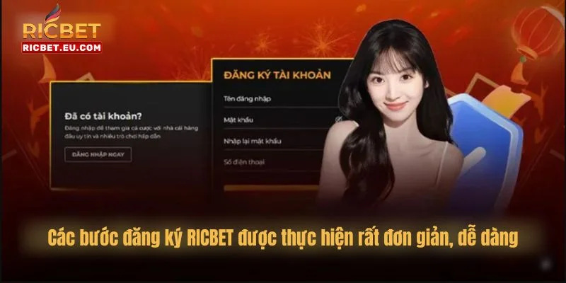 Nhiệm vụ cung cấp dữ liệu cá nhân nhằm tạo tài khoản chơi chính chủ tại RICBET.